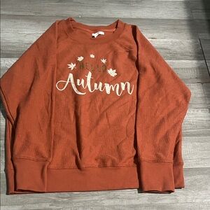 Maurices Rust Crew Neck Sweater